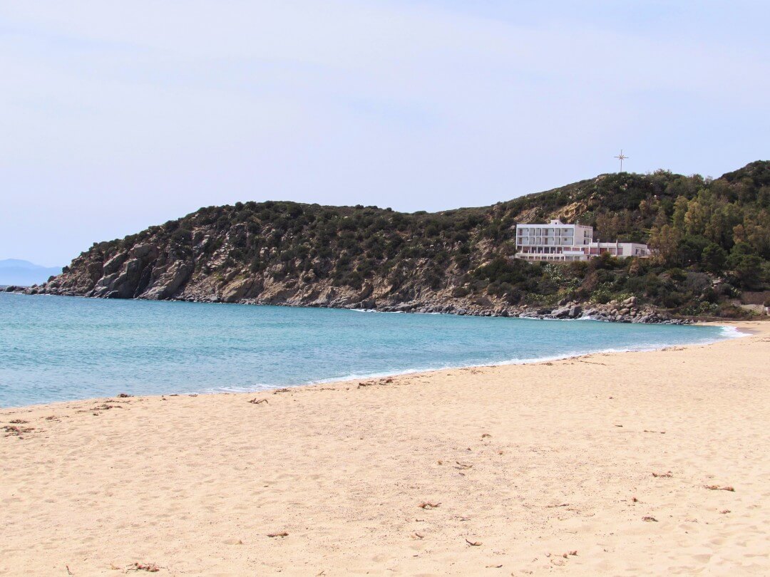 Pláž Solanas - juh Sardínie