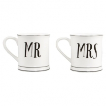 Hrnčeky Mr and Mrs - svadobný dar