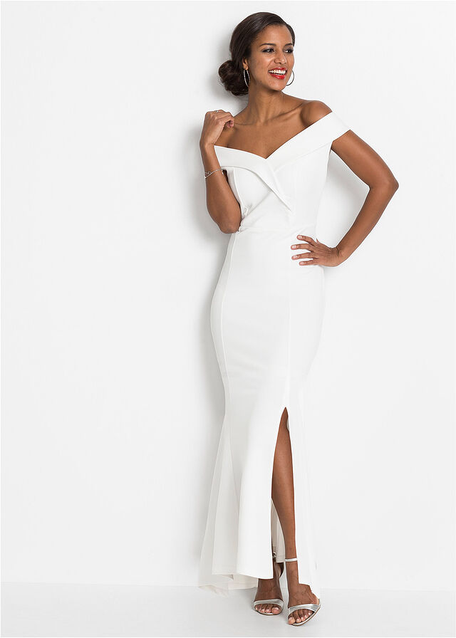 Biele večerné šaty - popolnočné šaty z Bonprix