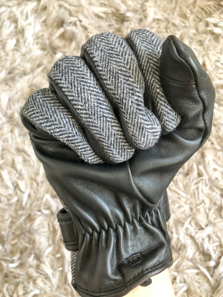 Pánske zimné kožené rukavice